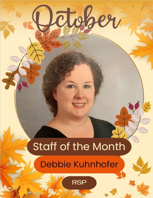 Early Learning Center Staff of the Month for October 2026 - Debbie Kuhnhofer