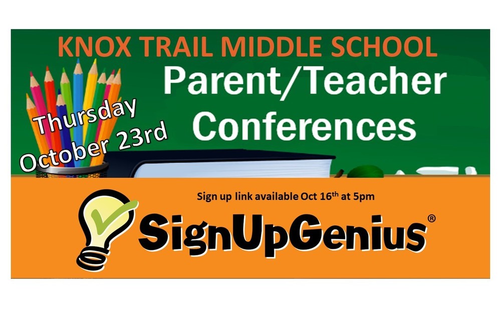 Parent Teacher Conferences with colored pencils in background