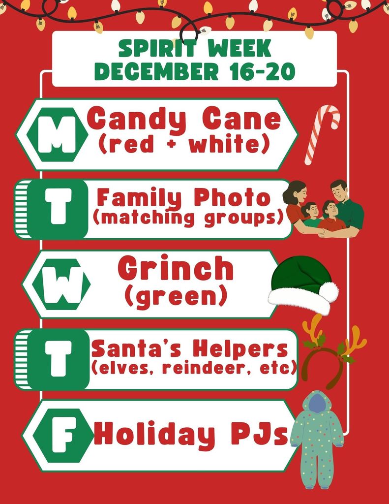 DPHS Holiday Spirit Week 2024!