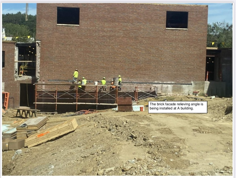 David Prouty High School Building Project Update #177: Construction progress photos... Doors to the new school open to Grades 9-12 in August 2025! #GoPanthers @ChooseSEBRSD @MASchoolsK12 @MASS_SBA 