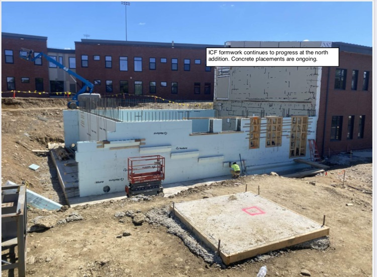 David Prouty High School Building Project Update #179: Construction progress photos...