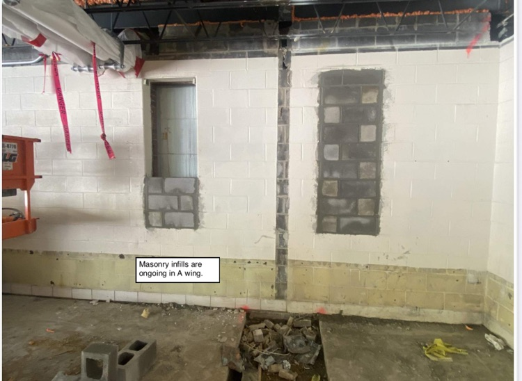David Prouty High School Building Project Update #179: Construction progress photos...