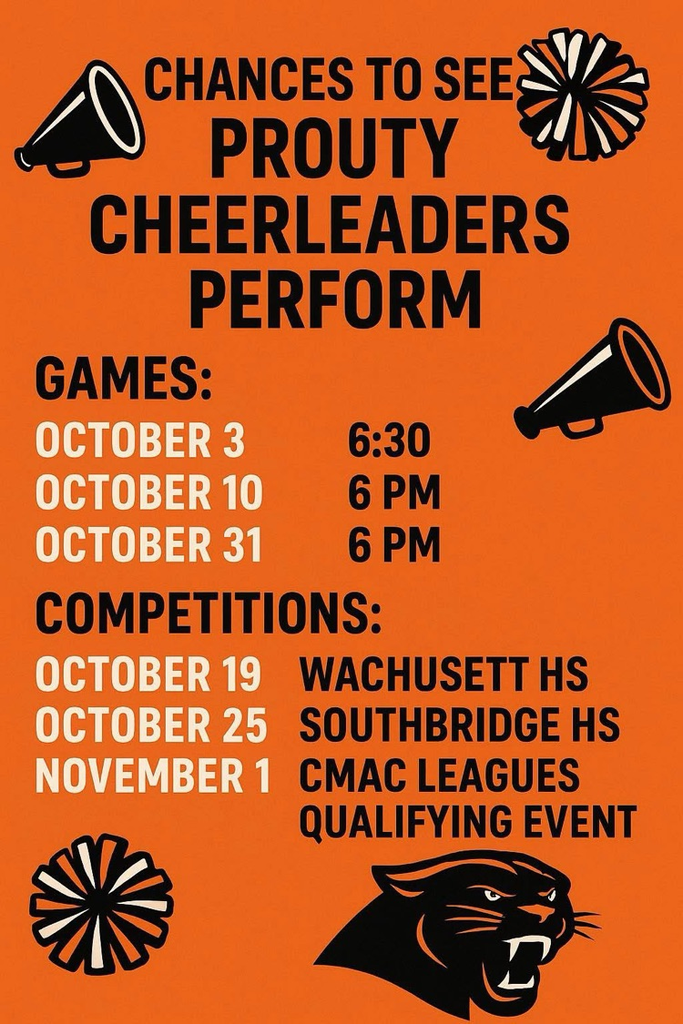 Let’s go Panthers! 🐾💥 The squad is bringing the hype with electrifying halftime routines at the games AND a whole new routine at competitions! Two performances, both on fire 🔥 this year — come cheer them on and feel the energy! 🧡🖤📣