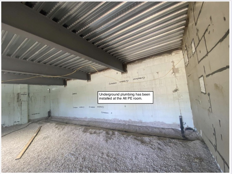 Progress photos of the A wing renovation & ICF addition