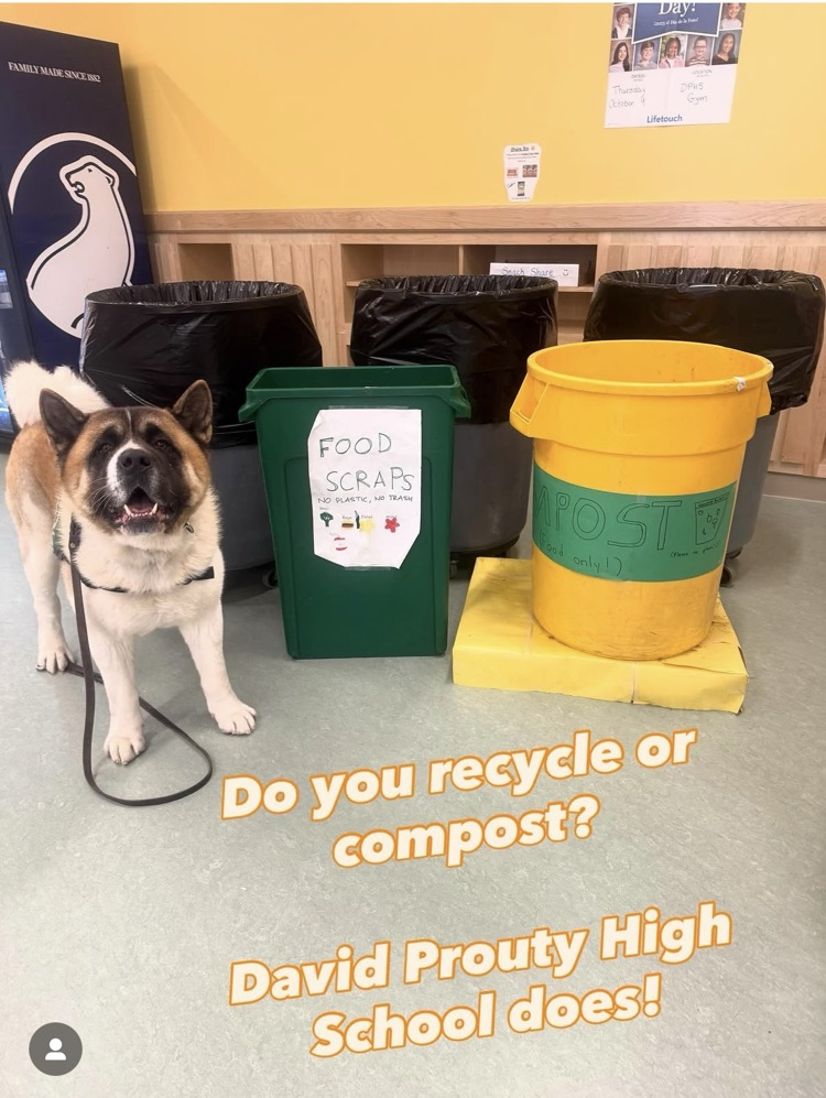 Do you recycle or compost? It's important to take care of our planet! #therapydog #akita #savetheplanet #recycle #compost @choosesebrsd