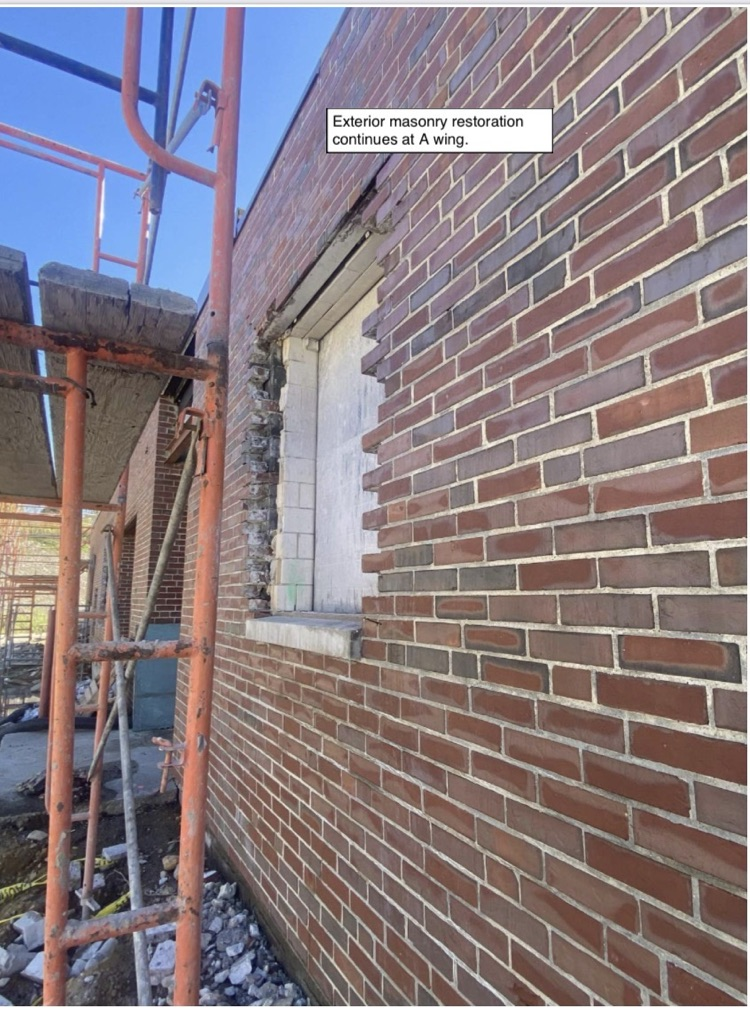 David Prouty High School Building Project Update #189: Construction progress photos of the A wing renovation, ICF addition & site work. @ChooseSEBRSD @MASC_SchoolComm @MASchoolsK12 @Mass_SBA 