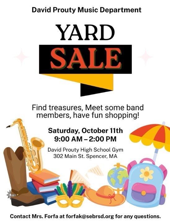 Yard Sale flyer