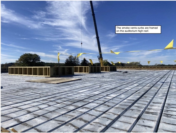 David Prouty High School Building Project Update #194: Construction progress photos of the timber guardrails, site work, ICF addition & A wing renovation. @ChooseSEBRSD @MASCSchoolComm @MASchoolsK12 @Mass_SBA