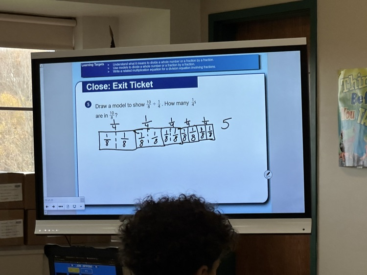 6th grade math with Mrs Gallant at KTMS