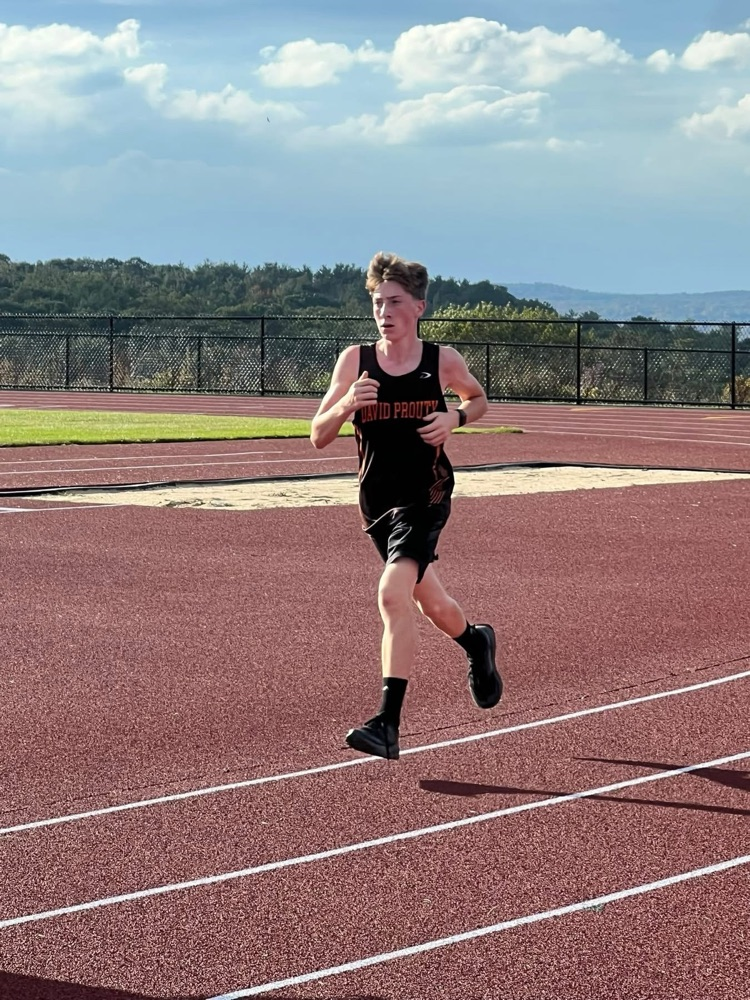 Congratulations to David Prouty freshman cross country runner Connor Cormier who competed in the division 3 sectionals at Fort Devens over the weekend.  He is the first runner in over 15 years to compete at this level.  Congratulations!