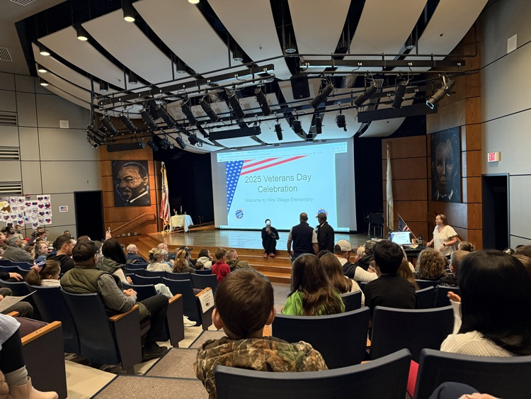 Veterans Day 2025 celebration at wire village school