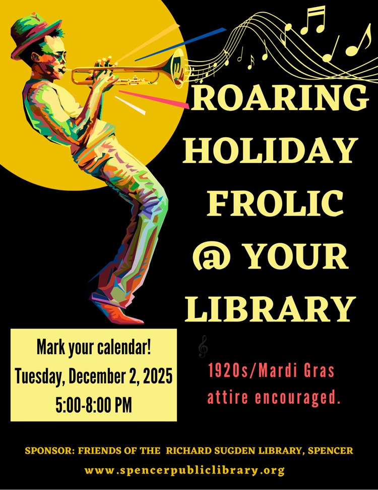 roaring holiday frolic at the sugden library
