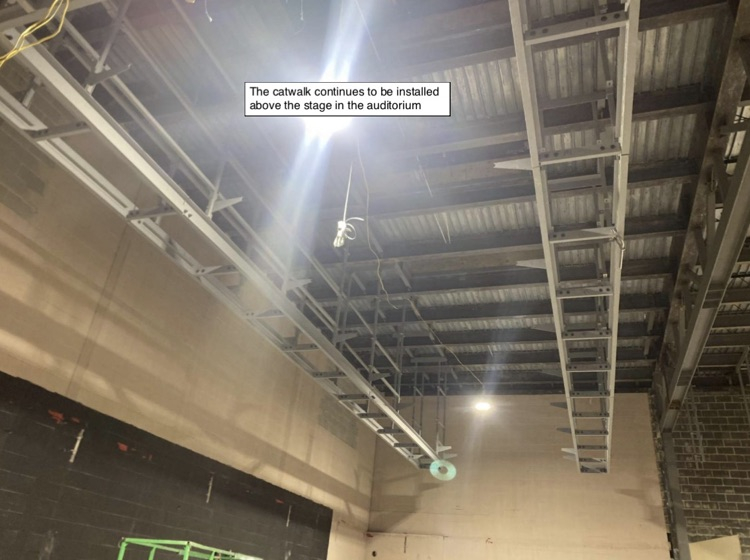 David Prouty High School Building Project Update #199: Construction progress photos of new moisture protection in A wing, overhead plumbing, masonry restoration & structural steel. @ChooseSEBRSD @MASCSchoolComm @MASchoolsK12 @Mass_SBA 