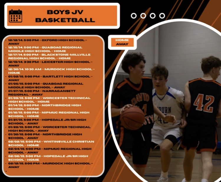Winter 2025-2026 Athletics Schedules for David Prouty High School