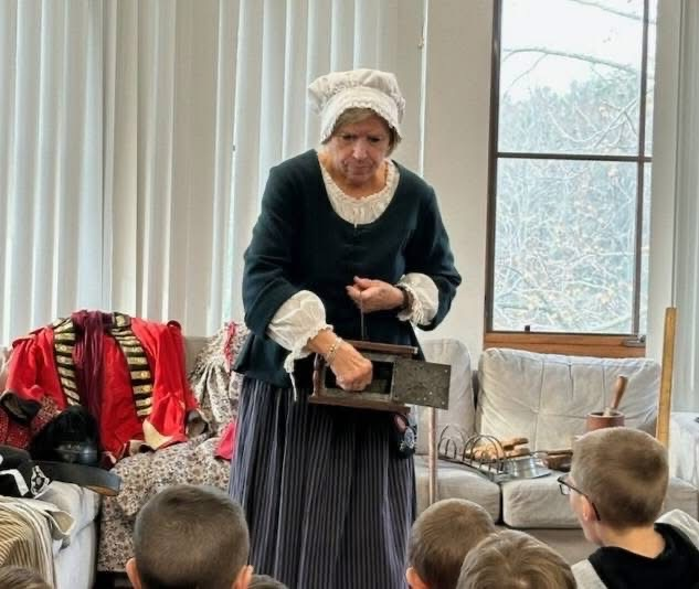 Investigating history! Thank you to Lou Meyerdierks for doing an amazing presentation for our students at East Brookfield Elementary School.