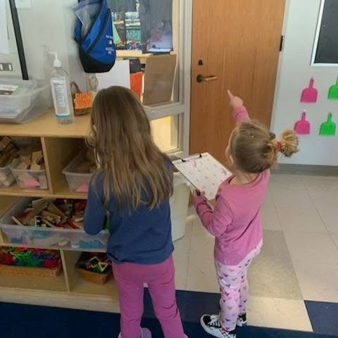 Miss Amato's PreK class went on a Valentine's Number Hunt around their classroom looking for matches to all 20 number hearts!