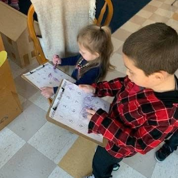 Miss Amato's PreK class went on a Valentine's Number Hunt around their classroom looking for matches to all 20 number hearts!