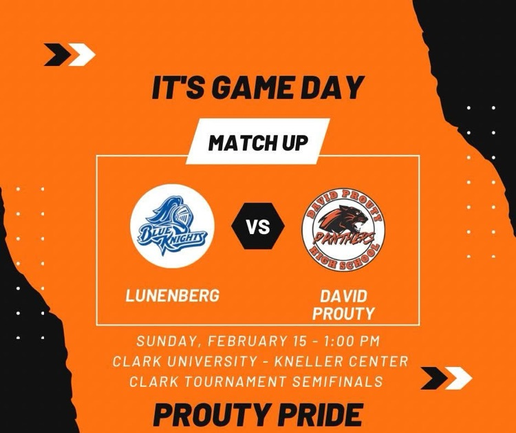 Let’s fill Clark University’s Kneller Gymnasium with Prouty Pride! #LetsGoProuty #GoPanthers 🏀