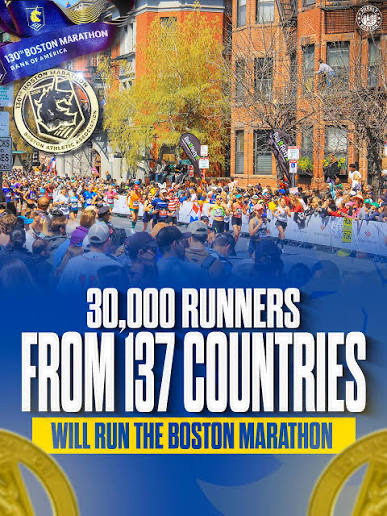 good luck to everyone running the Boston marathon 