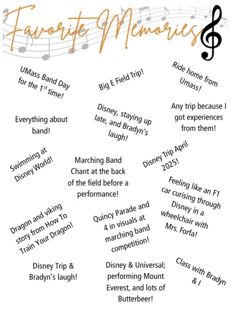 Senior band favorite memories 2026