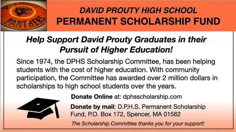 Help Support David Prouty Graduates in their Pursuit of Higher Education!