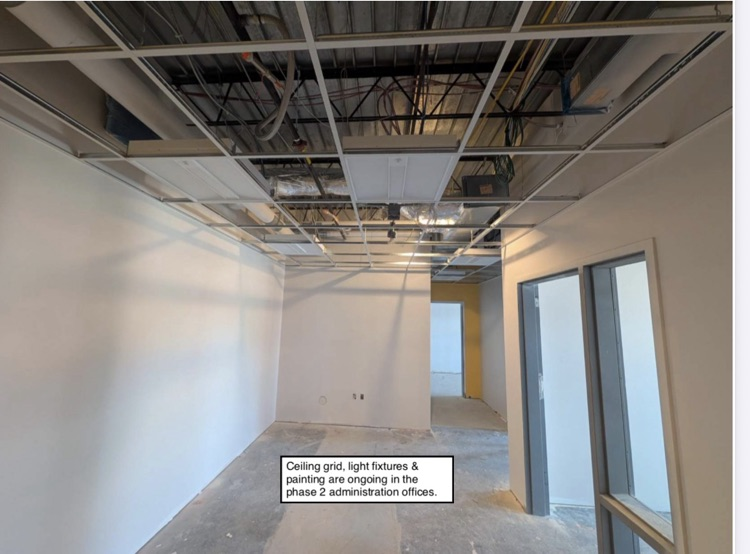Message David Prouty High School Building Project Update #242: Construction progr photos of site landscaping, roofing gutters, interior finishes! @ChooseSEBRSD @MASCSchoolComm @MASchoolsK12 @Mass_SBA