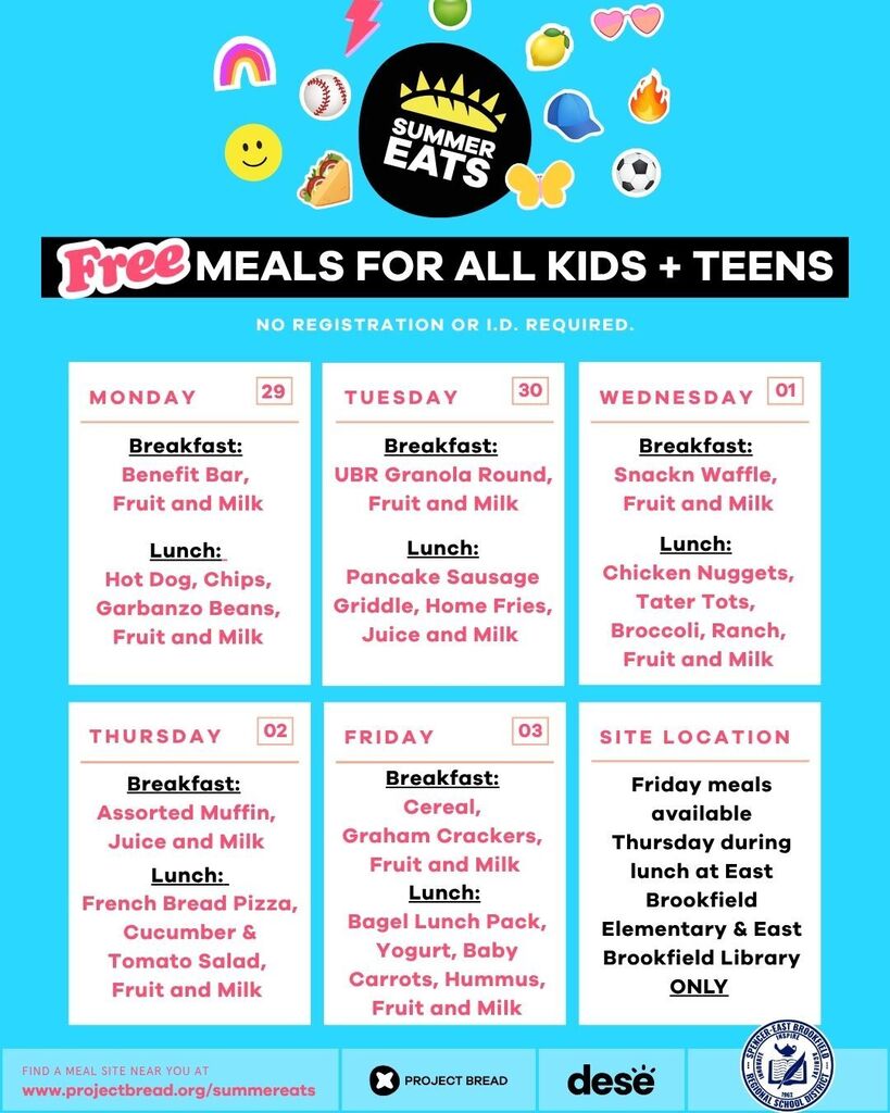 Week one menu 
