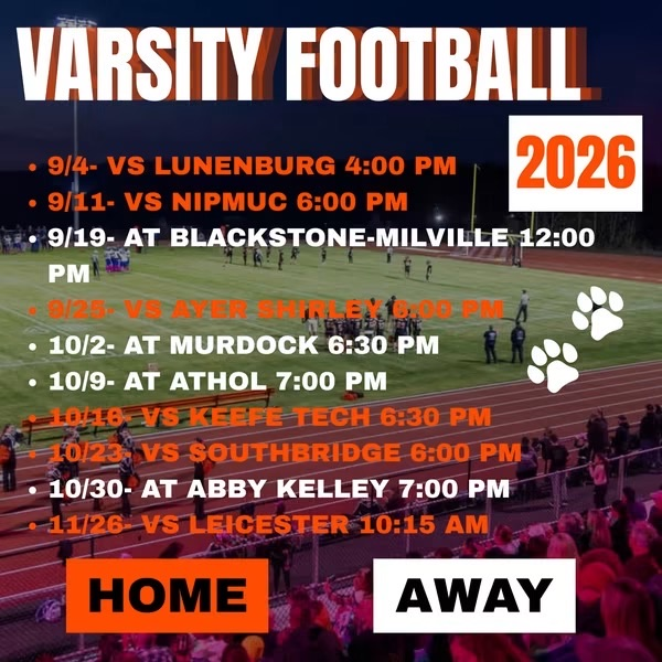 fall 2026 Sports Schedules