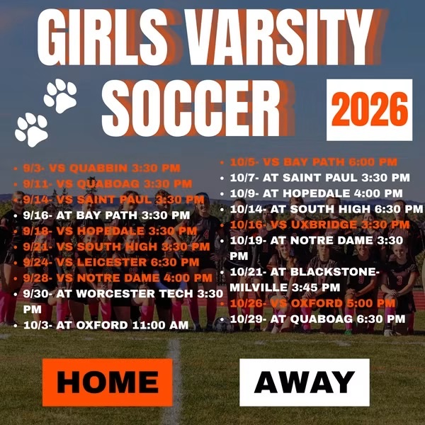 fall 2026 Sports Schedules