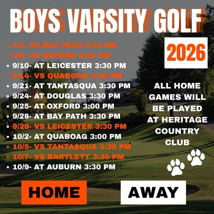 fall 2026 Sports Schedules