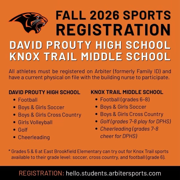 fall 2026 Sports Registration is open now!