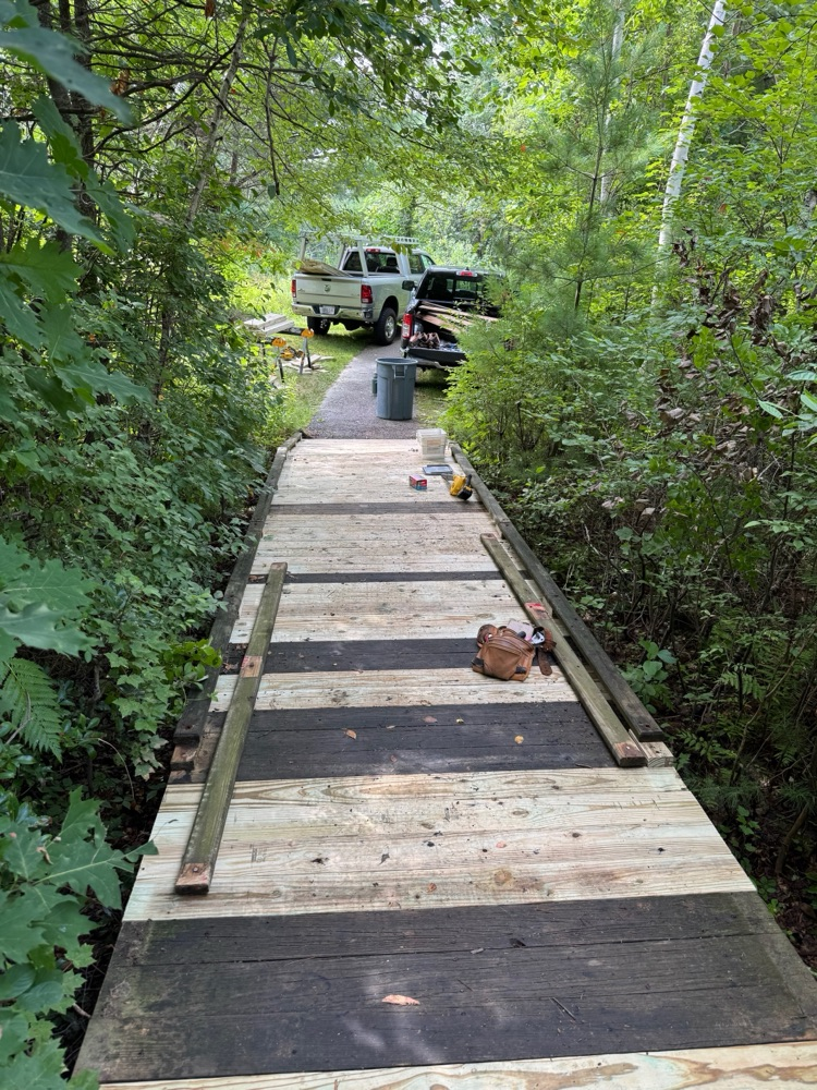 Wire Village School Walking Bridge
