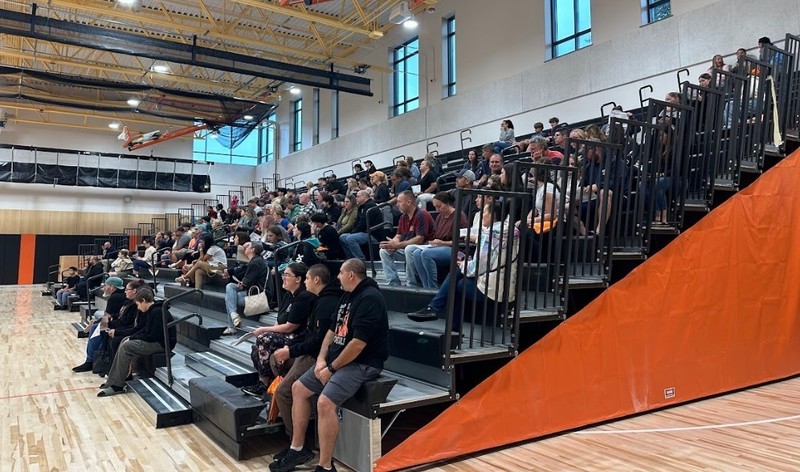 Crowd at orientation
