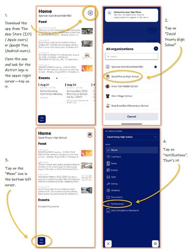 app instructions