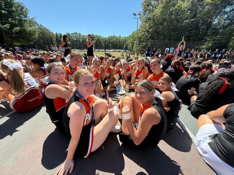 DPHS Cheer Celebrating at 2025 UCA Camp in PA!