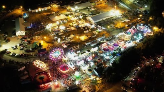 Nighttime fair photo