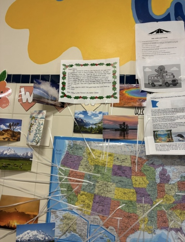 gingerbread man learning activity in Mrs Durant’s kindergarten class 2025