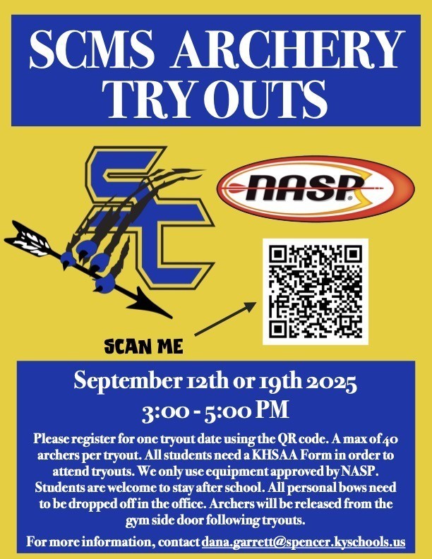 SCMS ARCHERY TRYOUTS
