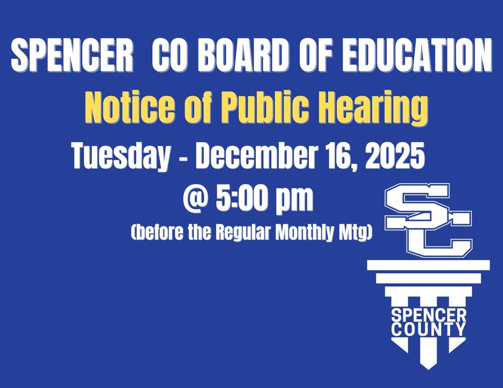 Public Hearing Reminder