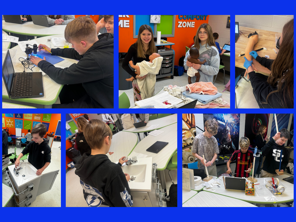 students exploring careers