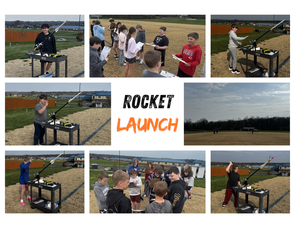 Students launching rockets