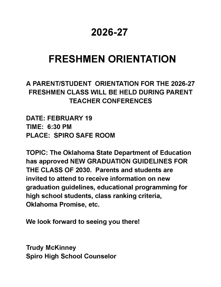 26-27 Freshman Orientation