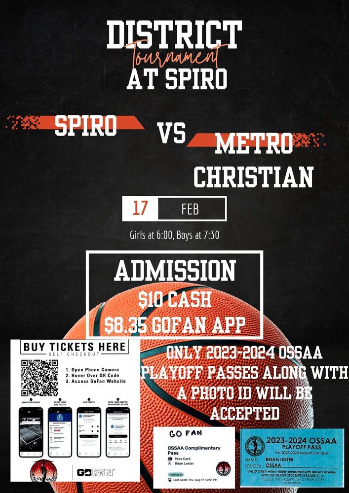 Spiro Basketball District Tournament Spiro Public Schools