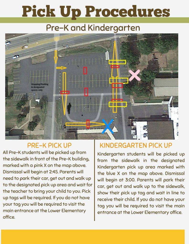Pre-K and K Pick Up Procedures