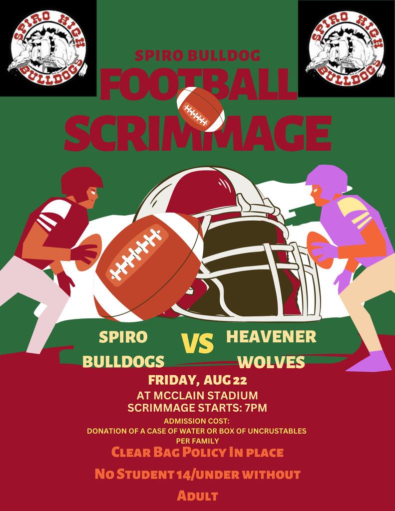 football scrimmage flyer