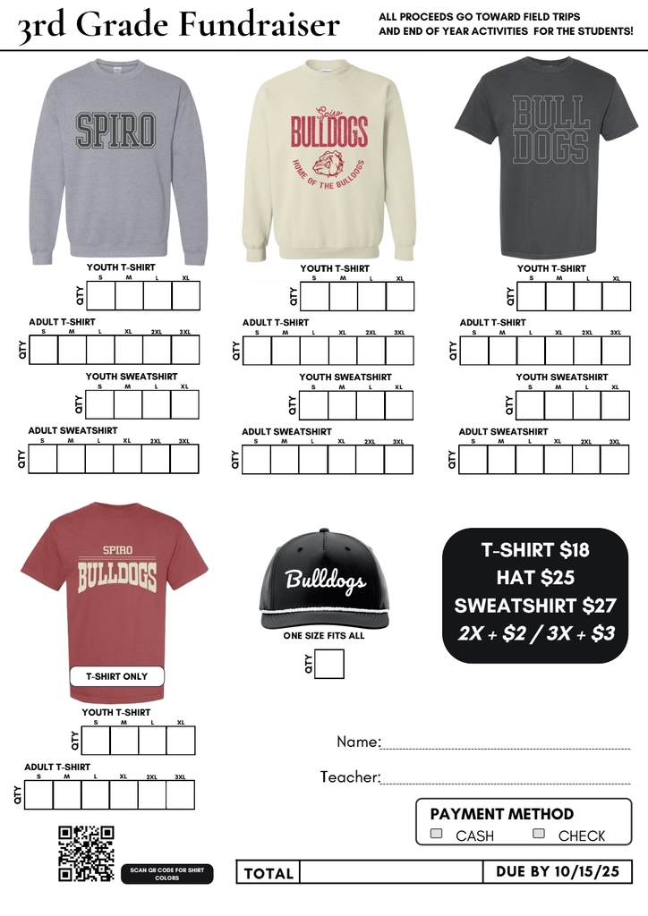 3rd grade order form 2025