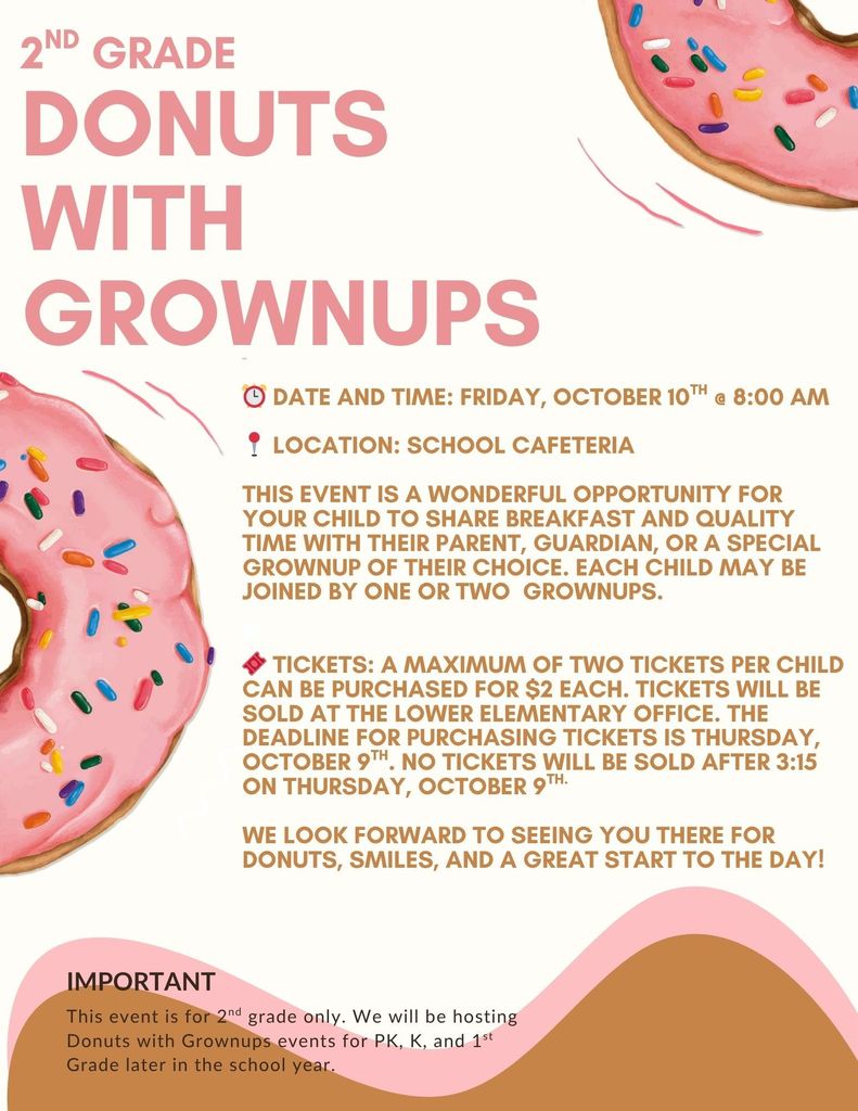 Donuts with grownups-2nd grade
