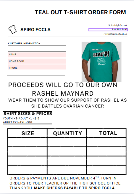 Teal Out shirt