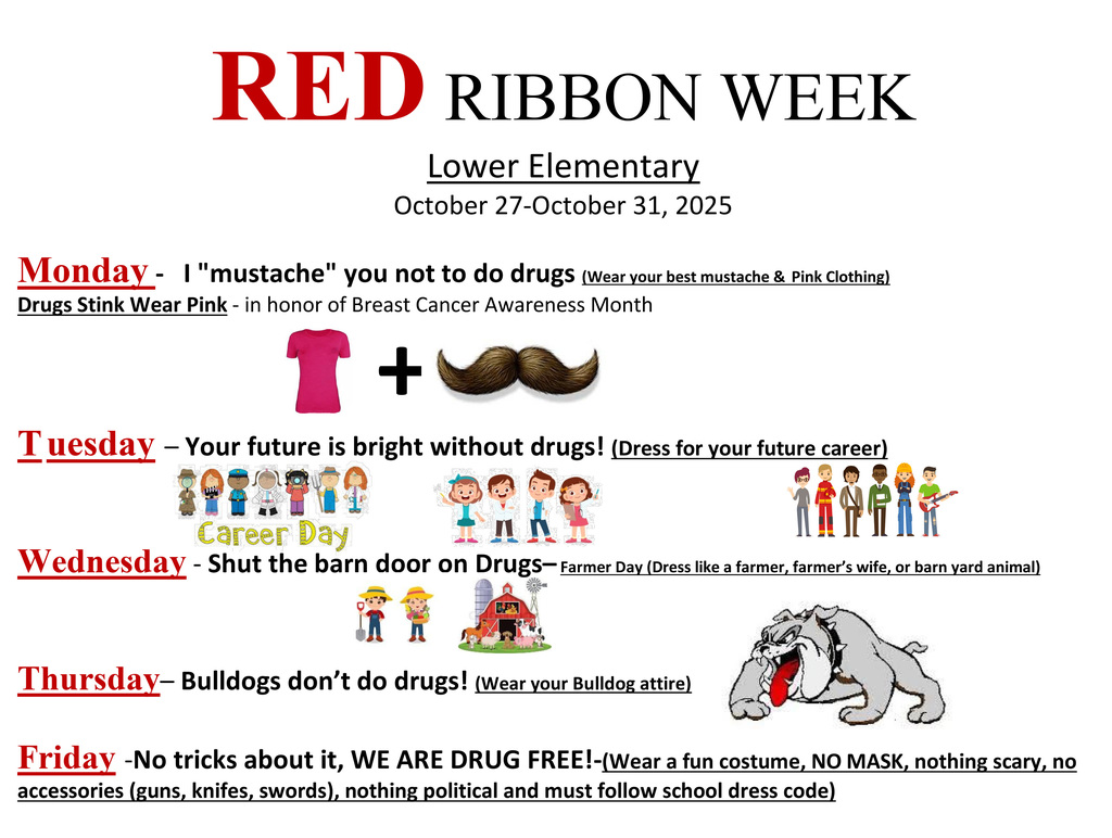 Lower Elementary Red ribbon week