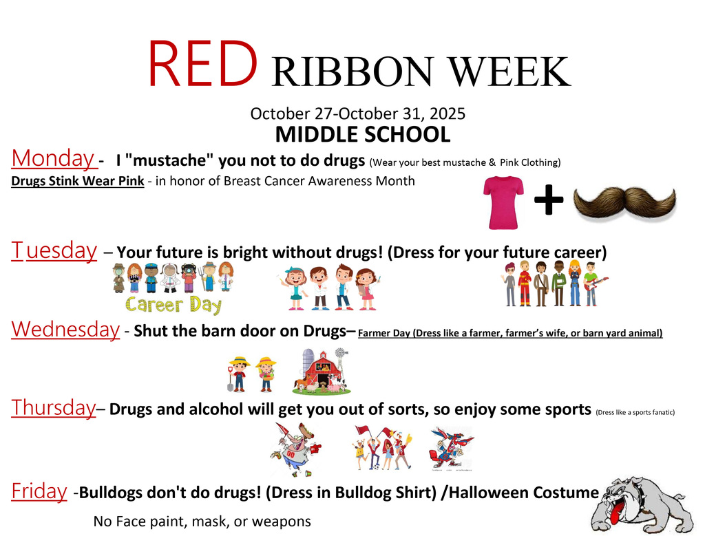 Middle School Red ribbon week